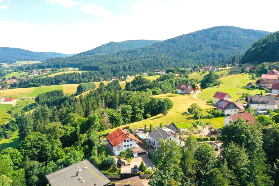 TRAUMHAFTE NATURLAGE MIT WUNDERSCHÖNER FERNSICHT, 72270 Baiersbronn / Huzenbach, Einfamilienhaus