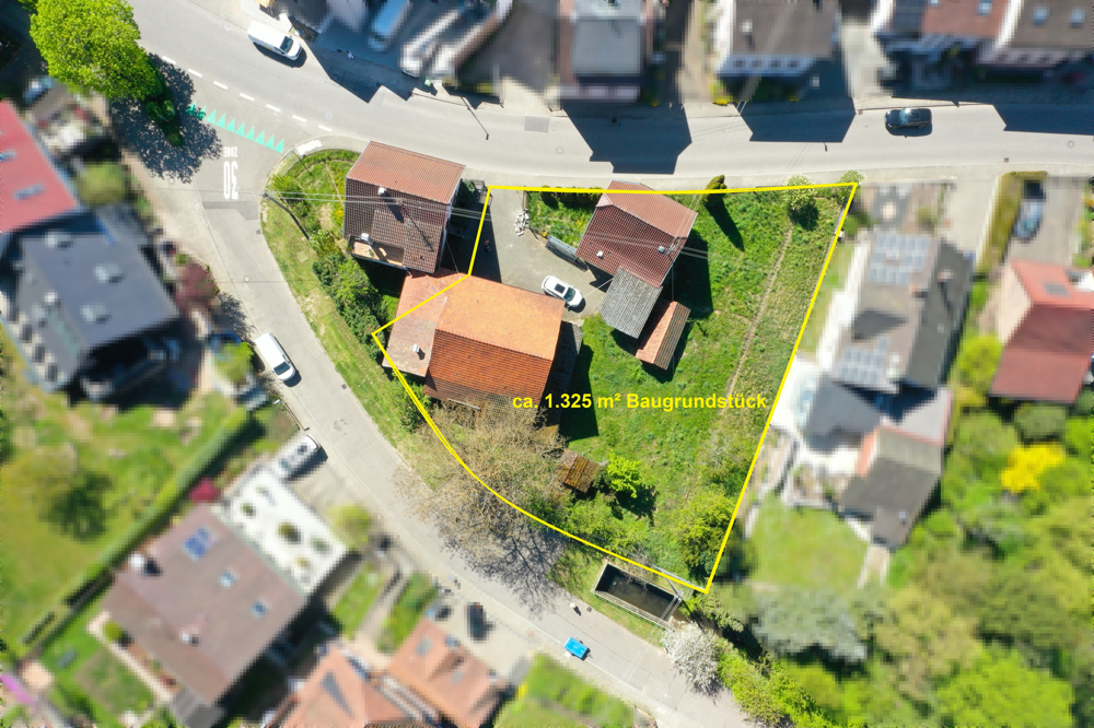 ca. 1.325 m² Grundstücksfläche